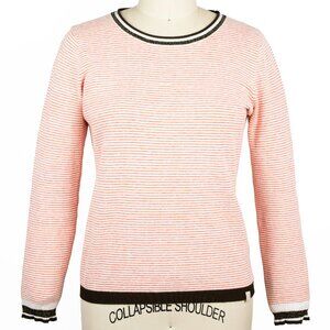 Scotch & Soda Maison Scotch “Les Filles” Orange Striped Sweater Small
